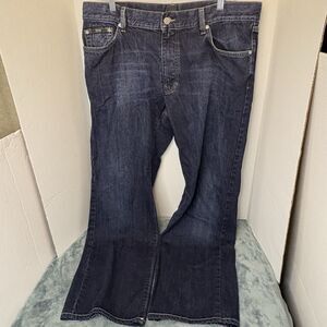 Hugo Boss Texas Jeans Mens 38x34 Dark Wash Indigo Straight Leg Denim Cotton